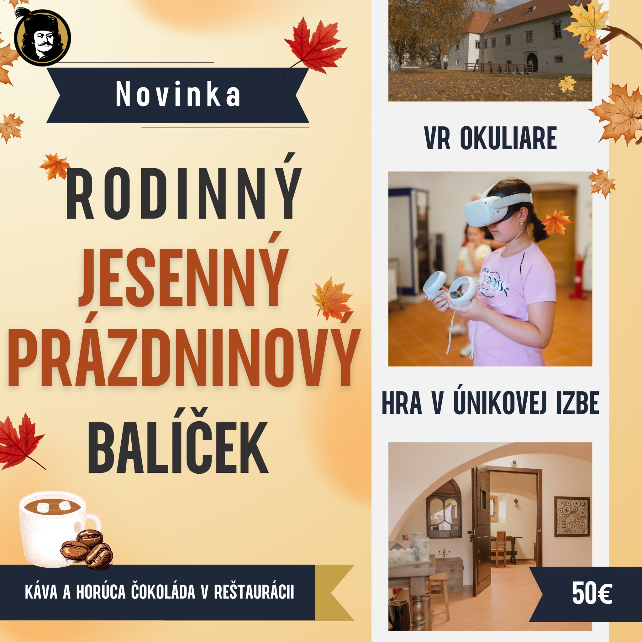 Kaštieľ Rákóczi, Borša:  Rodinný jesenný prázdninový balíček