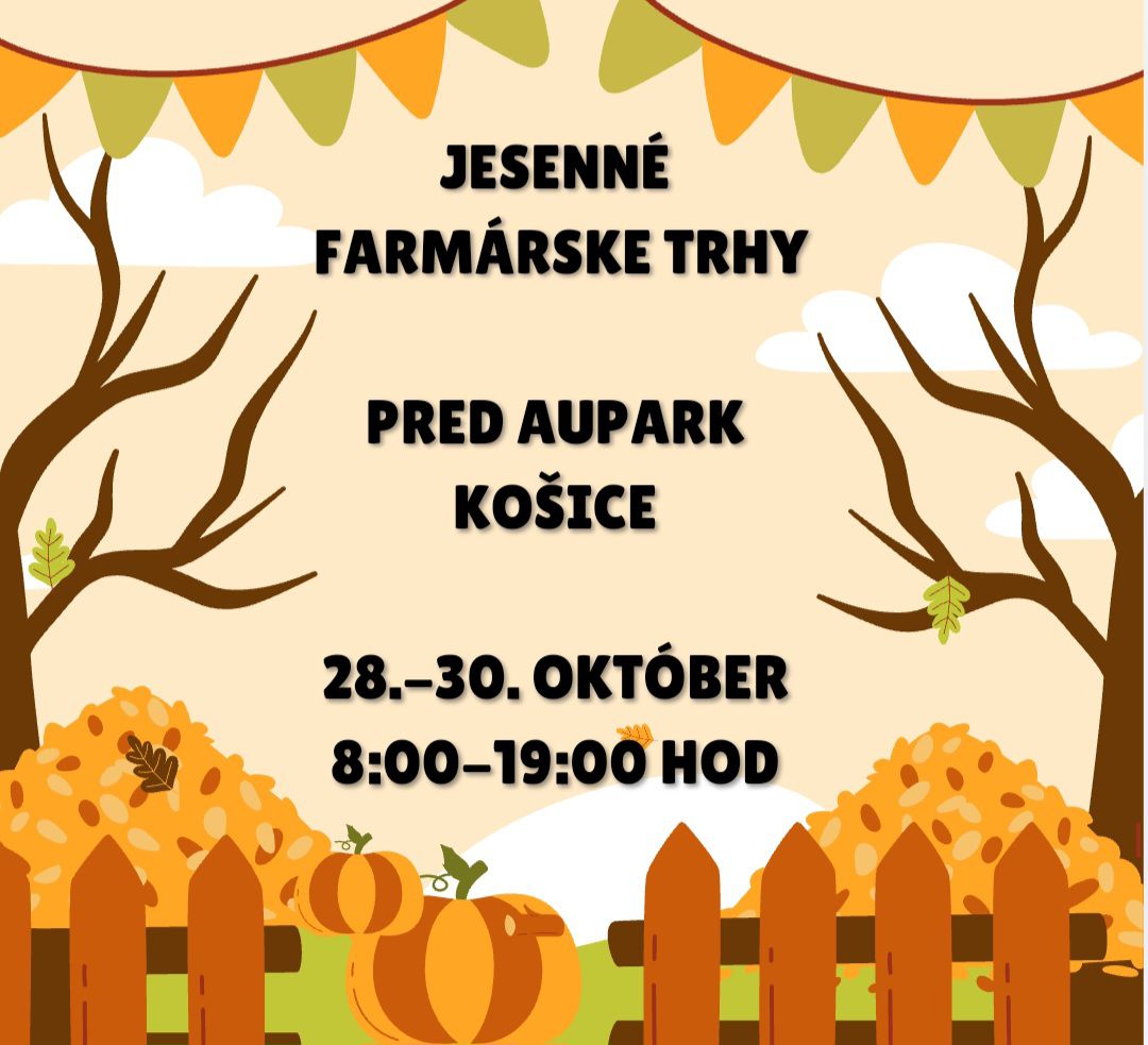 🌻 Farmárske trhy v Košiciach pred Auparkom 🌾